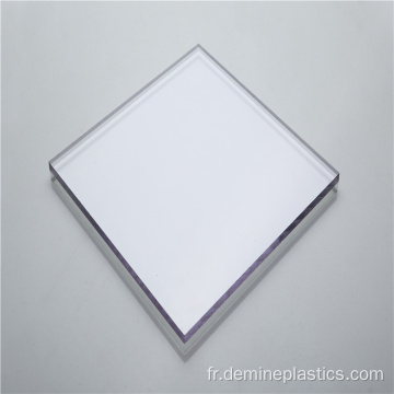 Feuille de plastique dur Feuille de polycarbonate transparent 10 mm